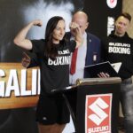 03.09.2021 Kielce. Suzuki Boxing Night 7 PRO. Oficjalne ważenie zawodników. Na zdjęciu: Sandra Drabik / Jarosław Kubalski / Radio Kielce