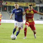 03.09.2021 Kielce. Mecz Korona Kielce - Miedz Legnica. Na zdjęciu (z prawej): Filipe Oliveira / Jarosław Kubalski / Radio Kielce