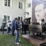 09.09.2021 Kielce. Pałacyk T. Zielińskiego. Odsłonięcie pomnika Laurensa Hammonda / Jarosław Kubalski / Radio Kielce