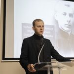 09.09.2021 Kielce. Przystanek Historia IPN. Wernisaż wystawy " Prymas Tysiąclecia Stefan Wyszyński ". Wykład przybliżający losy prymasa Wyszyńskiego wygłosił dr Michał Zawisza / Jarosław Kubalski / Radio Kielce