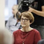 09.09.2021 Kielce. Przystanek Historia IPN. Wernisaż wystawy " Prymas Tysiąclecia Stefan Wyszyński ". Na zdjęciu: doradca wojewody świętokrzyskiego Maria Zuba / Jarosław Kubalski / Radio Kielce