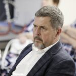 09.09.2021 Kielce. Przystanek Historia IPN. Wernisaż wystawy " Prymas Tysiąclecia Stefan Wyszyński ". Na zdjęciu: przewodniczący rady miasta Jarosław Karyś / Jarosław Kubalski / Radio Kielce