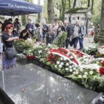 14.09.2021 Warszawa. Cmentarz na Powązkach. Pogrzeb aktora Wiesława Gołasa / Jarosław Kubalski / Radio Kielce