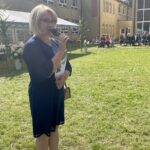 06.09.2021. Czyżów Szlachecki. Dożynki parafialne. Na zdjęciu: Katarzyna Kondziołka - burmistrz Zawichostu / Grażyna Szlęzak-Wójcik / Radio Kielce