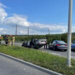 14.09.2021. Kielce. Wypadek na ul. Krakowskiej / Dionizy Krawczyński / Radio Kielce