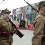 25.09.2021. Kielce. Odsłonięcie muralu z wizerunkiem płk. Jana Piwnika „Ponurego” / Wiktor Taszłow / Radio Kielce