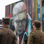 25.09.2021. Kielce. Odsłonięcie muralu z wizerunkiem płk. Jana Piwnika „Ponurego” / Wiktor Taszłow / Radio Kielce
