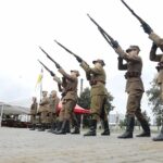 25.09.2021. Kielce. Odsłonięcie muralu z wizerunkiem płk. Jana Piwnika „Ponurego” / Wiktor Taszłow / Radio Kielce