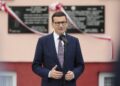 26.09.2021. Nawarzyce. Obchody 100. rocznicy powstania OSP. Na zdjęciu: Mateusz Morawiecki - premier rządu / Wiktor Taszłow / Radio Kielce