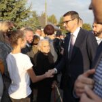 26.09.2021. Nawarzyce. Obchody 100. rocznicy powstania OSP. Na zdjęciu: Mateusz Morawiecki - premier rządu / Wiktor Taszłow / Radio Kielce