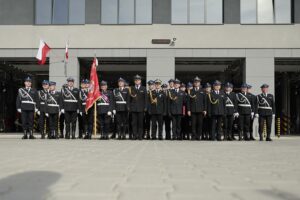 28.09.2021. Kielce. Otwarcie strażnicy przy ulicy Sandomierskiej. Na zdjęciu: nadbrygadier Andrzej Bartkowiak - Komendant Główny Państwowej Straży Pożarnej / Wiktor Taszłow / Radio Kielce