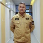 30.09.2021. Kielce. Nowe umundurowanie Państwowej Straży Pożarnej. Na zdjęciu: bryg. Marcin Nyga - naczelnik wydziału operacyjnego Komendy Wojewódzkiej Straży Pożarnej w Kielcach / Wiktor Taszłow / Radio Kielce