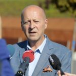 09.09.2021. Kielce. Konferencja przed I Festiwalem Wiatru. Na zdjęciu: Dariusz Detka – dyrektor Wydziału Przedsiębiorczości i Komunikacji Społecznej / Wiktor Taszłow / Radio Kielce