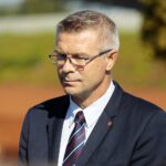 09.09.2021. Kielce. Konferencja przed I Festiwalem Wiatru. Na zdjęciu: Bogdan Wenta – prezydent Kielc / Wiktor Taszłow / Radio Kielce