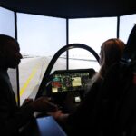 09.09.2021. Kielce. MSPO. Symulator myśliwca F-35 / Wiktor Taszłow / Radio Kielce