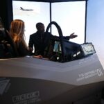 09.09.2021. Kielce. MSPO. Symulator myśliwca F-35 / Wiktor Taszłow / Radio Kielce