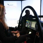 09.09.2021. Kielce. MSPO. Symulator myśliwca F-35 / Wiktor Taszłow / Radio Kielce