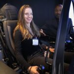 09.09.2021. Kielce. MSPO. Symulator myśliwca F-35 / Wiktor Taszłow / Radio Kielce