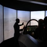 09.09.2021. Kielce. MSPO. Symulator myśliwca F-35 / Wiktor Taszłow / Radio Kielce