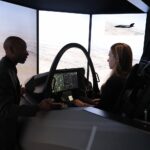 09.09.2021. Kielce. MSPO. Symulator myśliwca F-35 / Wiktor Taszłow / Radio Kielce