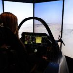 09.09.2021. Kielce. MSPO. Symulator myśliwca F-35 / Wiktor Taszłow / Radio Kielce