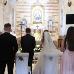 10.09.2021. Wąchock. Ślub Magdaleny Chojnackiej i Marka Materka / Wiktor Taszłow / Radio Kielce