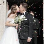 10.09.2021. Wąchock. Ślub Magdaleny Chojnackiej i Marka Materka / Wiktor Taszłow / Radio Kielce