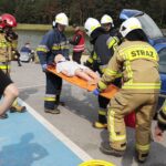 13.09.2021. Zalew Adrzejówka. Ćwiczenia: wypadek, pożar, pierwsza pomoc / Wiktor Taszłow / Radio Kielce