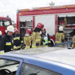 13.09.2021. Zalew Adrzejówka. Ćwiczenia: wypadek, pożar, pierwsza pomoc / Wiktor Taszłow / Radio Kielce