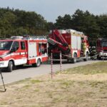 13.09.2021. Zalew Adrzejówka. Ćwiczenia: wypadek, pożar, pierwsza pomoc / Wiktor Taszłow / Radio Kielce