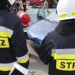 13.09.2021. Zalew Adrzejówka. Ćwiczenia: wypadek, pożar, pierwsza pomoc / Wiktor Taszłow / Radio Kielce