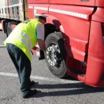 14.09.2021. Miedziana Góra. Kontrole Inspekcji Transportu Drogowego / Wiktor Taszłow / Radio Kielce