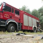 13.09.2021. Zalew Adrzejówka. Ćwiczenia: wypadek, pożar, pierwsza pomoc / Wiktor Taszłow / Radio Kielce