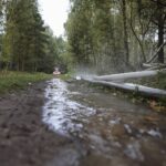 13.09.2021. Zalew Adrzejówka. Ćwiczenia: wypadek, pożar, pierwsza pomoc / Wiktor Taszłow / Radio Kielce