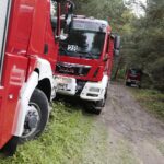 13.09.2021. Zalew Adrzejówka. Ćwiczenia: wypadek, pożar, pierwsza pomoc / Wiktor Taszłow / Radio Kielce