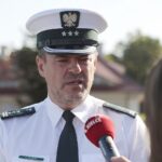 14.09.2021. Miedziana Góra. Kontrole Inspekcji Transportu Drogowego. Na zdjęciu: Paweł Górak - Wojewódzki Świętokrzyski Inspektor Transportu Drogowego / Wiktor Taszłow / Radio Kielce