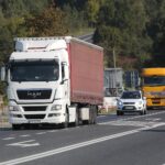 14.09.2021. Miedziana Góra. Kontrole Inspekcji Transportu Drogowego / Wiktor Taszłow / Radio Kielce