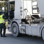 14.09.2021. Miedziana Góra. Kontrole Inspekcji Transportu Drogowego / Wiktor Taszłow / Radio Kielce