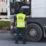 14.09.2021. Miedziana Góra. Kontrole Inspekcji Transportu Drogowego / Wiktor Taszłow / Radio Kielce