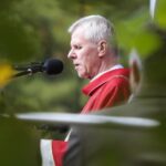 14.09.2021. Święty Krzyż. Uroczystości odpustowe na Świętym Krzyżu. Na zdjęciu: o. dr Marian Puchała - superior klasztoru Misjonarzy Oblatów Maryi Niepokalanej na Świętym Krzyżu / Wiktor Taszłow / Radio Kielce