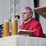 14.09.2021. Święty Krzyż. Uroczystości odpustowe na Świętym Krzyżu. Na zdjęciu: bp Krzysztof Nitkiewicz - ordynariusz diecezji sandomierskiej / Wiktor Taszłow / Radio Kielce