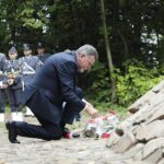 14.09.2021. Święty Krzyż. Poświęcenie kopca księcia Adama Czartoryskiego. Na zdjęciu: Andrzej Kryj - poseł PiS / Wiktor Taszłow / Radio Kielce