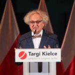 07.09.2021. Kielce. Otwarcie Międzynarodowego Salonu Przemysłu Obronnego. Na zdjęciu: Andrzej Mochoń - prezes Targów Kielce / Wiktor Taszłow / Radio Kielce