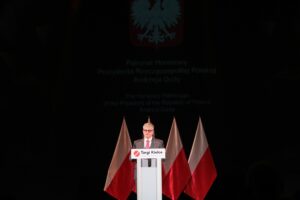 07.09.2021. Kielce. Otwarcie Międzynarodowego Salonu Przemysłu Obronnego. Na zdjęciu: Andrzej Soloch - szef Biura Bezpieczeństwa Narodowego / Wiktor Taszłow / Radio Kielce