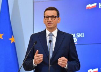 08.09.2021. Warszawa. konferencji prasowej w siedzibie KPRM dotycząca Polskiego Ładu. Na zdjęciu: Premier Mateusz Morawiecki / PAP