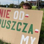 15.09.2021. Ciekoty. Protest zorganizowany przez przedstawicieli Stowarzyszenia Pracownia na rzecz Wszystkich Istot przeciwko rozporządzeniu Rady Ministrów / Wiktor Taszłow / Radio Kielce