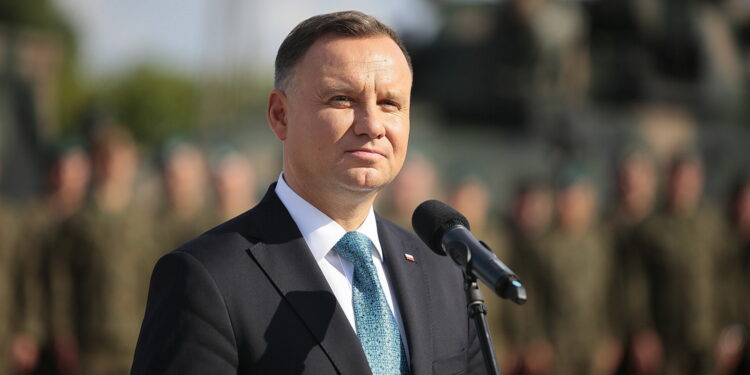 MSPO. Briefing prasowy. Andrzej Duda, prezydent RP / Wiktor Taszłow / Radio Kielce