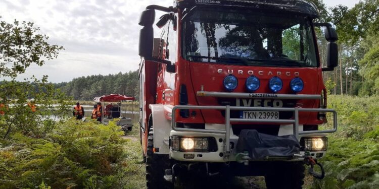 02.09.2021. Kozów w gminie Smyków. Strażackie ćwiczenia „Poligon 2021" / OSP KSRG Ruda Maleniecka