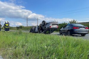 14.09.2021. Kielce. Wypadek na ul. Krakowskiej / Dionizy Krawczyński / Radio Kielce