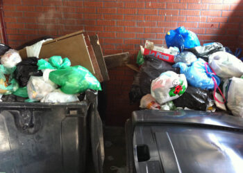 Altanki śmieciowe w pierwszym dniu obowiązywania nowych przepisów dotyczących wywozu odpadów / Robert Felczak / Radio Kielce